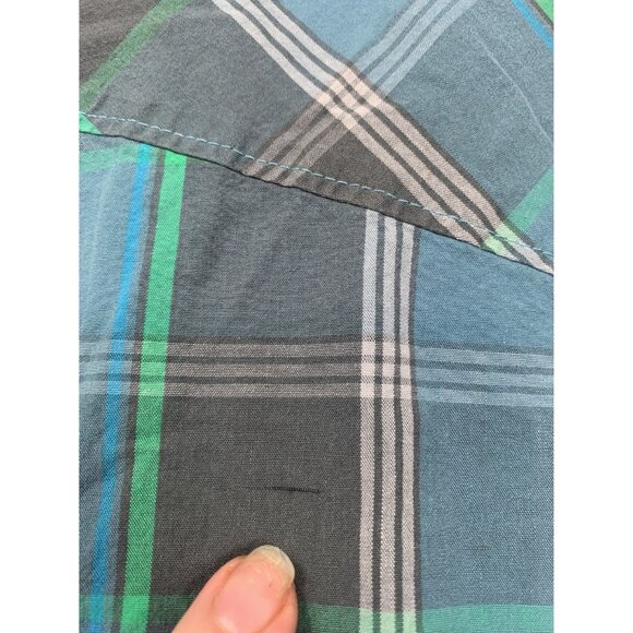 Shaun White Boys medium 8-10 Plaid Shirt Blue/Green snowboarder skateboarder - Picture 6 of 10